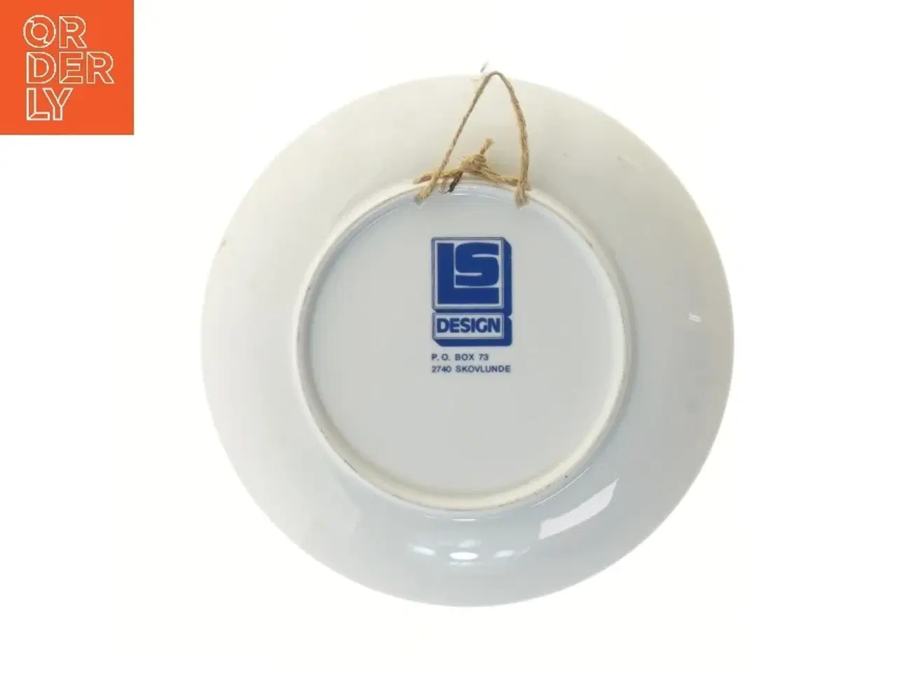 Billede 2 - Dekorativ porcelænsvægskive fra LS Design (str. Ø 19,5 cm)