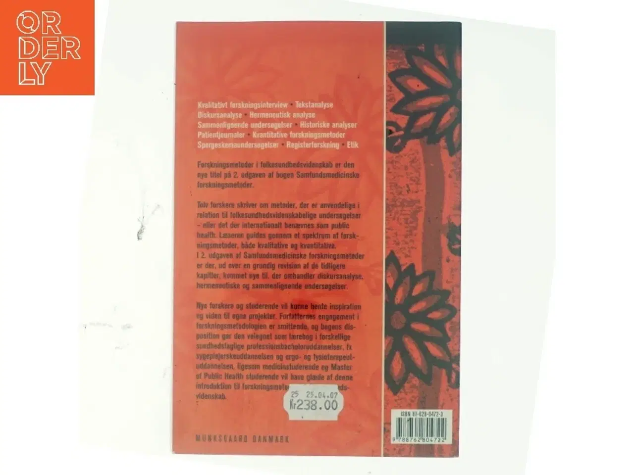 Billede 3 - Forskningsmetoder i folkesundhedsvidenskab (Bog)