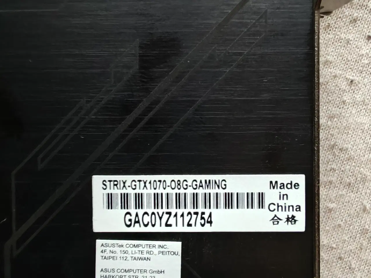 Billede 4 - ROG Strix 1070 8GB