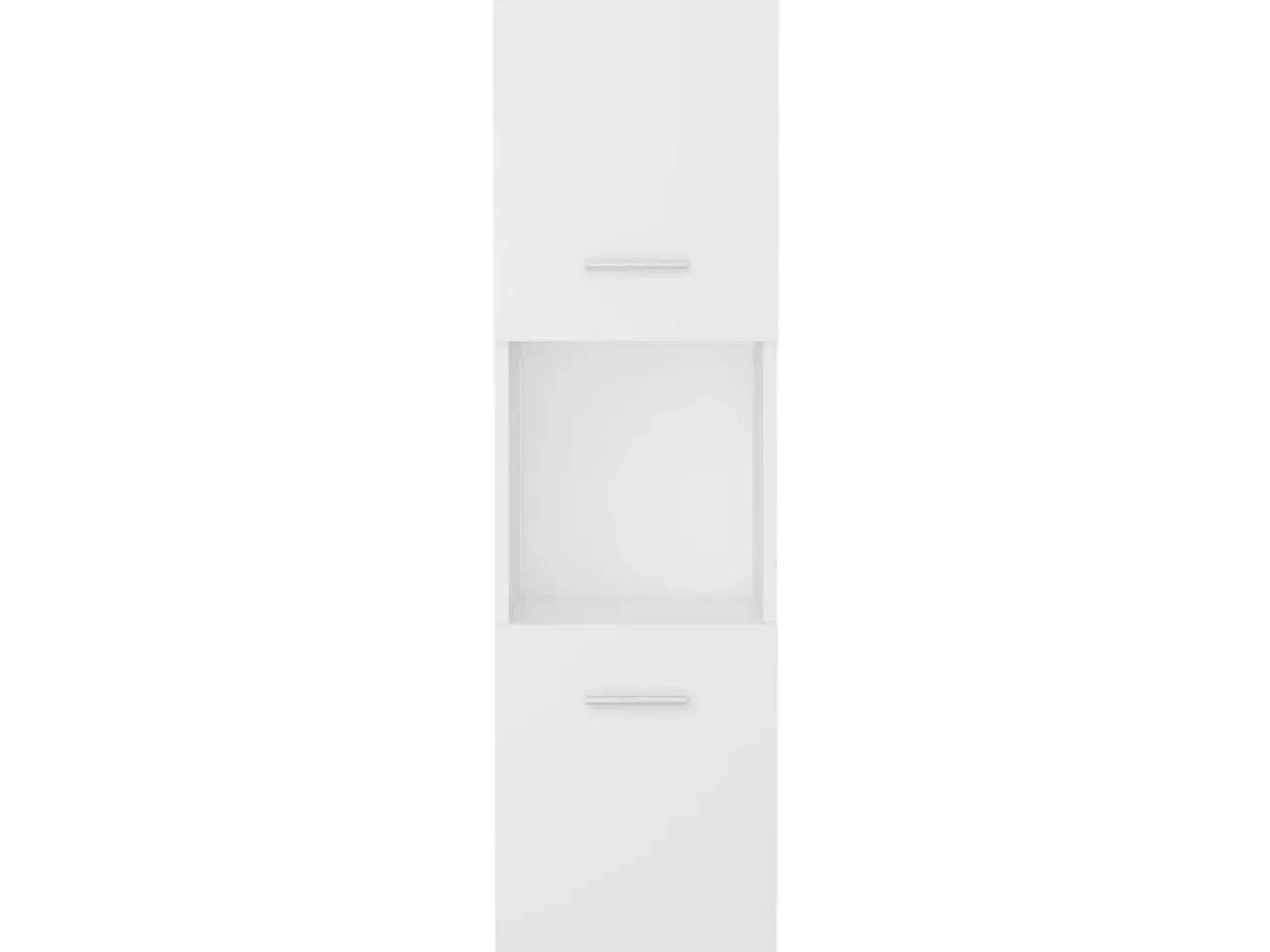 Billede 8 - Badeværelsesskab 30x30x130 cm konstrueret træ hvid