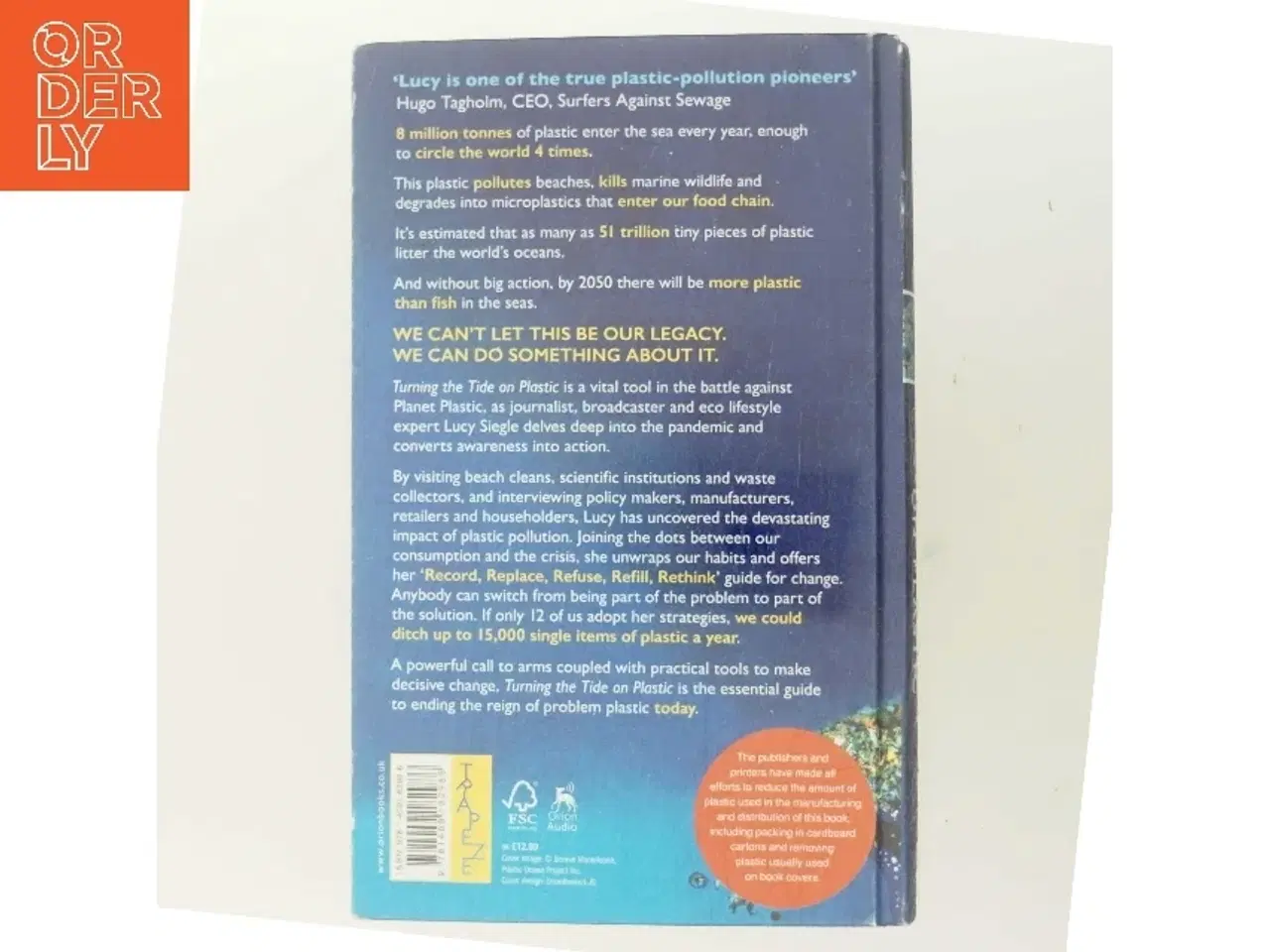 Billede 3 - Turning the Tide on Plastic af Lucy Siegle (Bog)