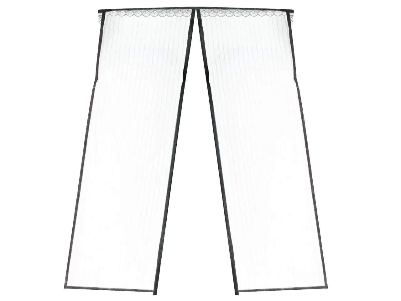 Billede 3 - Magnetisk myggenet til dør – 85 × 210 cm, sort