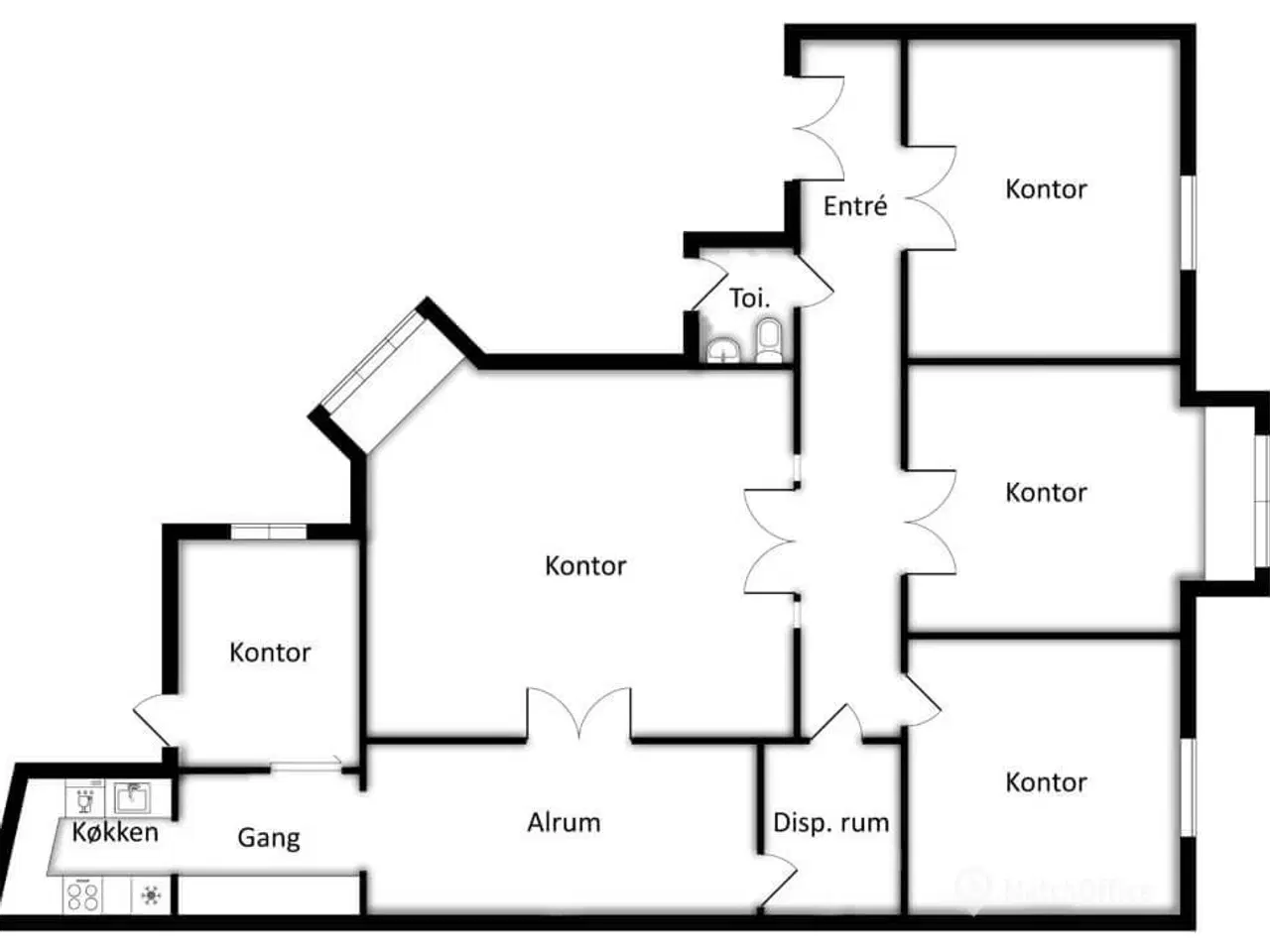 Billede 17 - NEDSAT LEJE - Penthouse kontor med elevator