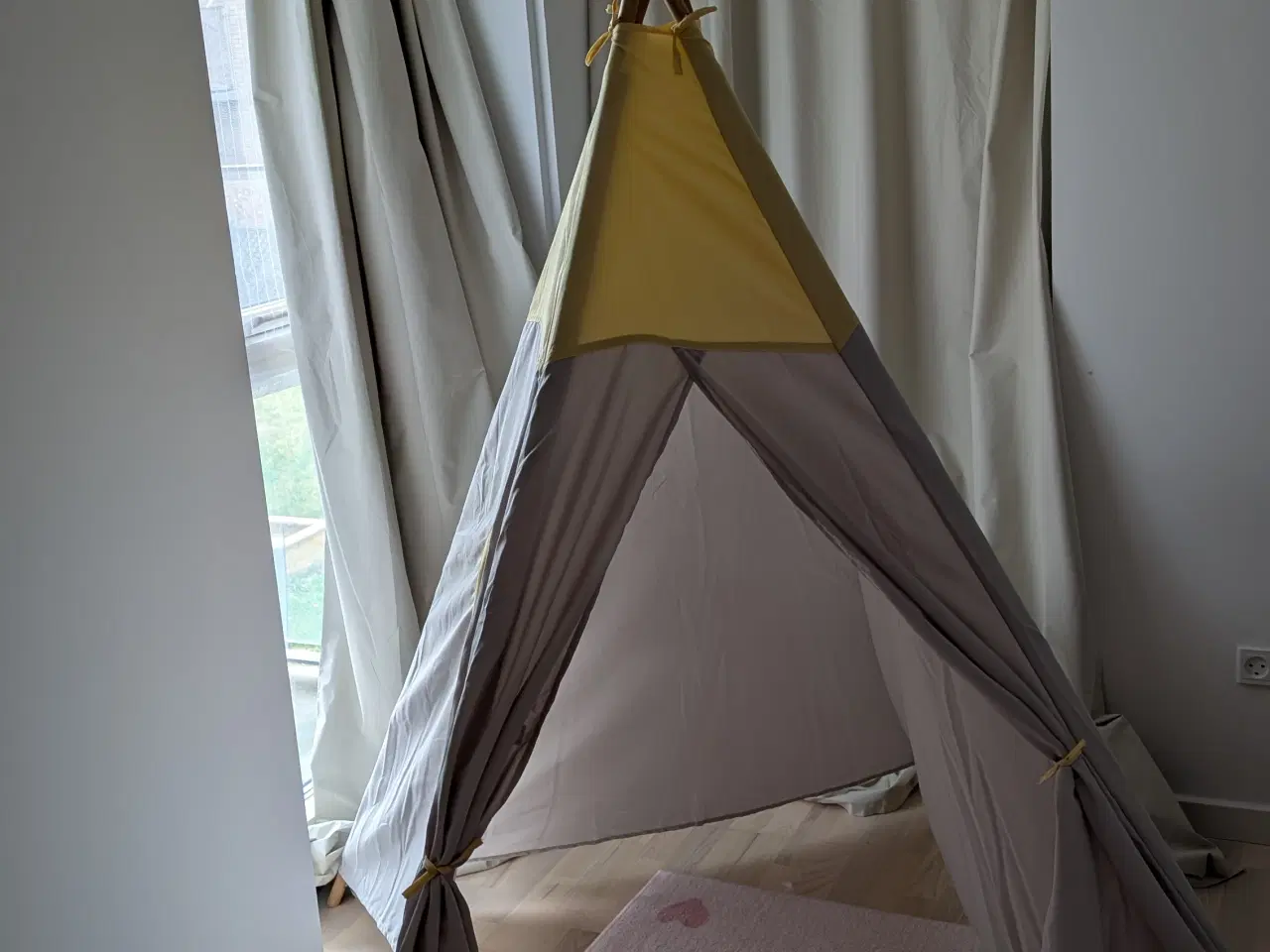 Billede 3 - IKEA tipitelt til børn grå og gul