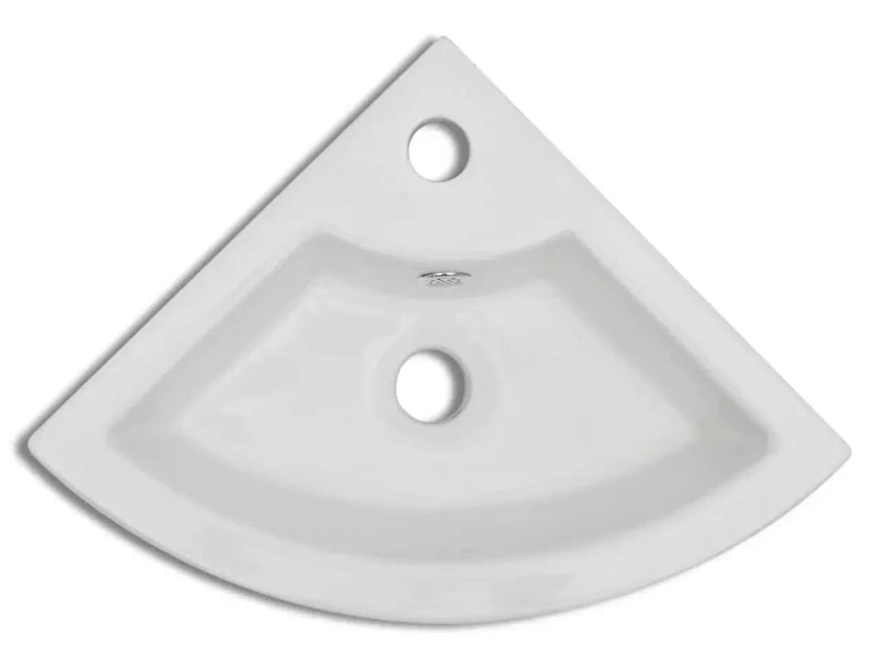 Billede 4 - Håndvask med overløb 45 x 32 x 12,5 cm hvid