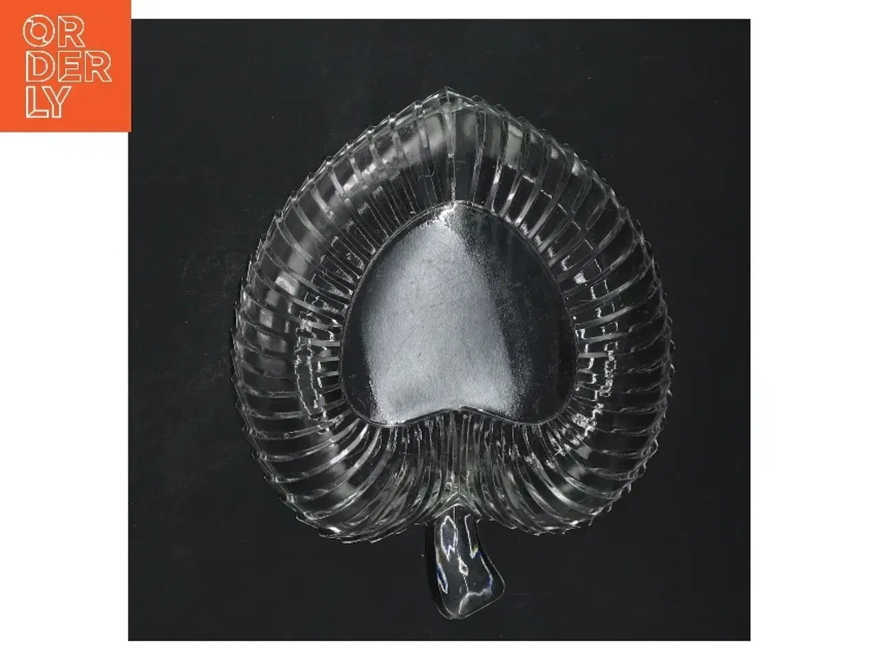 Billede 3 - Glasfad i bladform (str. 18 cm)