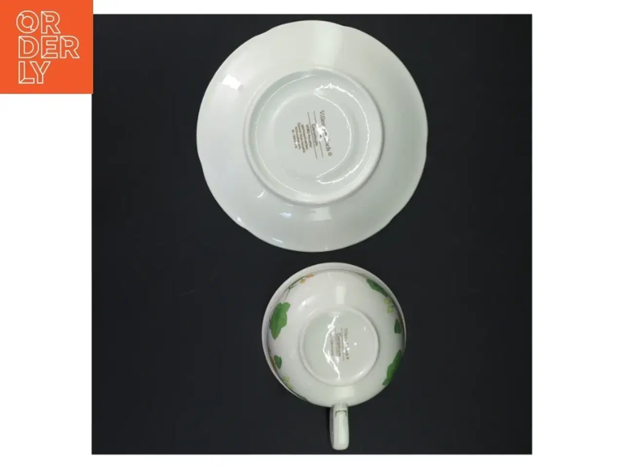 Billede 3 - Porcelæn kopper med underkopper fra Villeroy & Boch (str. Ø. 17,5 cm. h. 7 cm. ø. 11 cm)