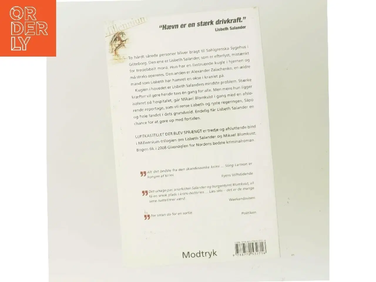 Billede 3 - Luftkastellet Der Blev Spraengt (af Stieg Larsson) [Imported] [Paperback] (Danish) (Millennium, 3. Bind) af Stieg Larsson (Bog)