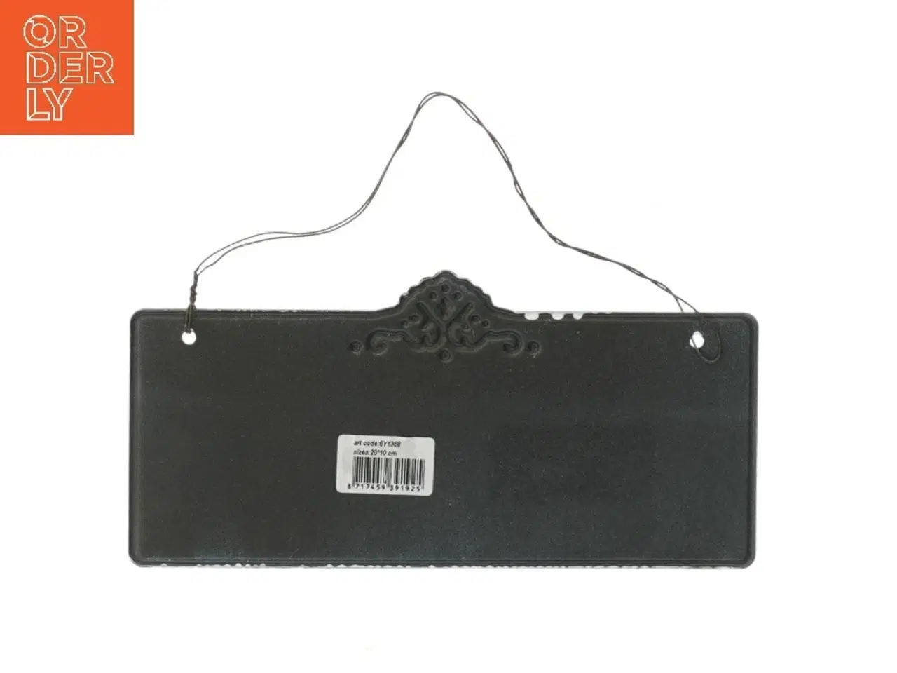 Billede 2 - Dekorativt skilt med hundecitat (str. 21x10 cm)