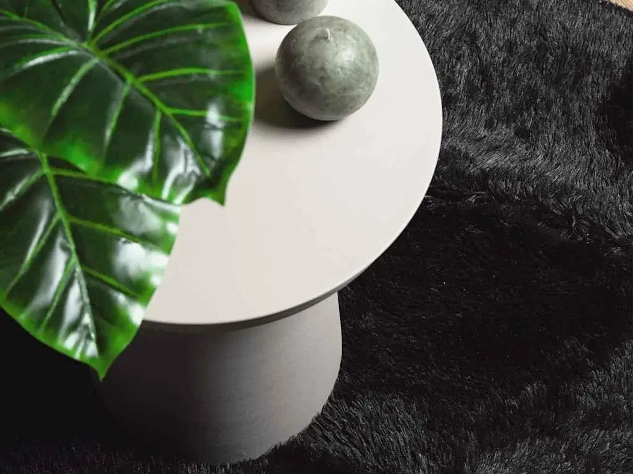 Billede 8 - Shaggy gulvtæppe NAVARRA 100x100 cm høje luv polyester sort