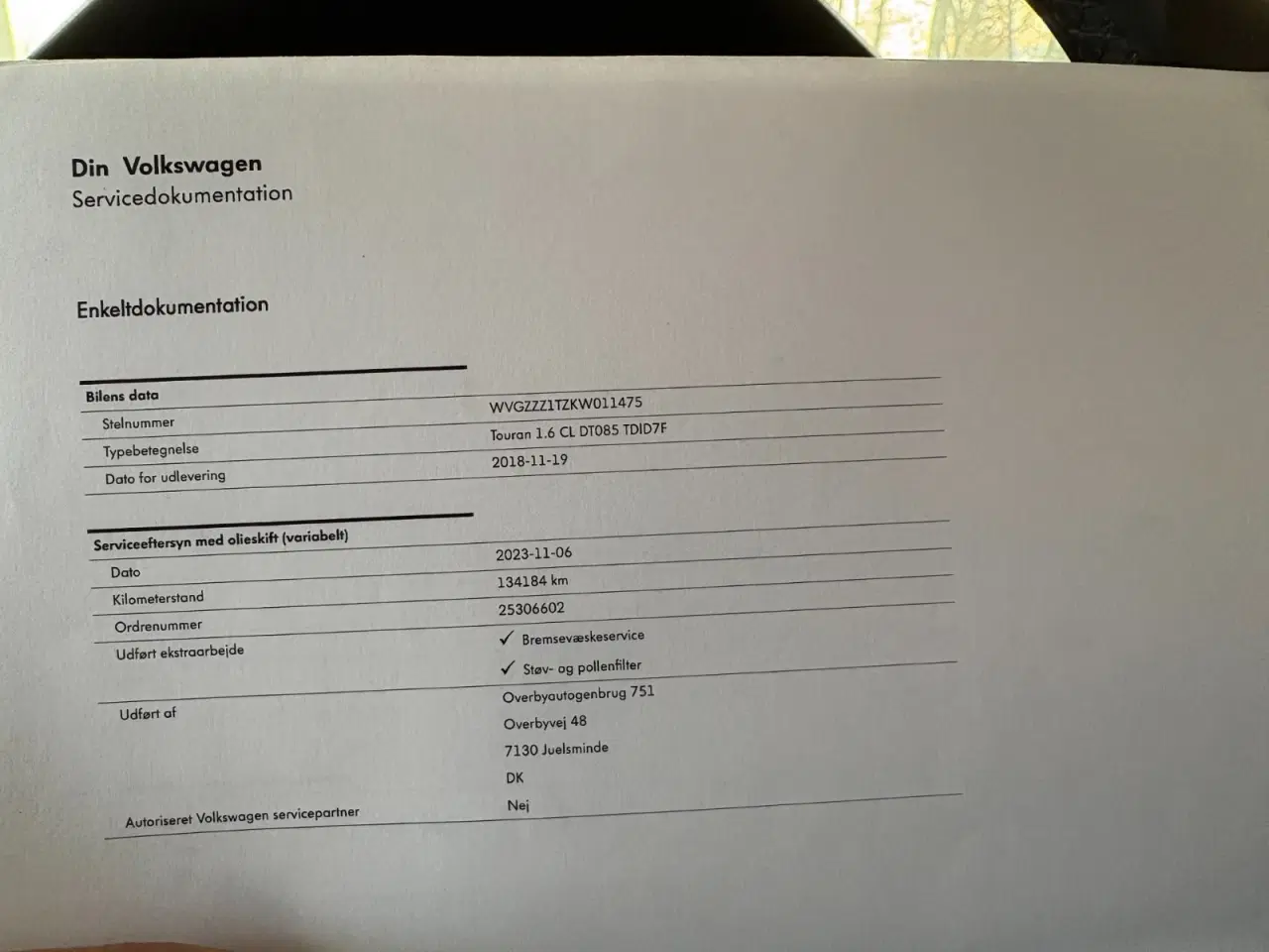 Billede 15 - VW Touran 1,6 TDi 115 Comfortline DSG 7prs