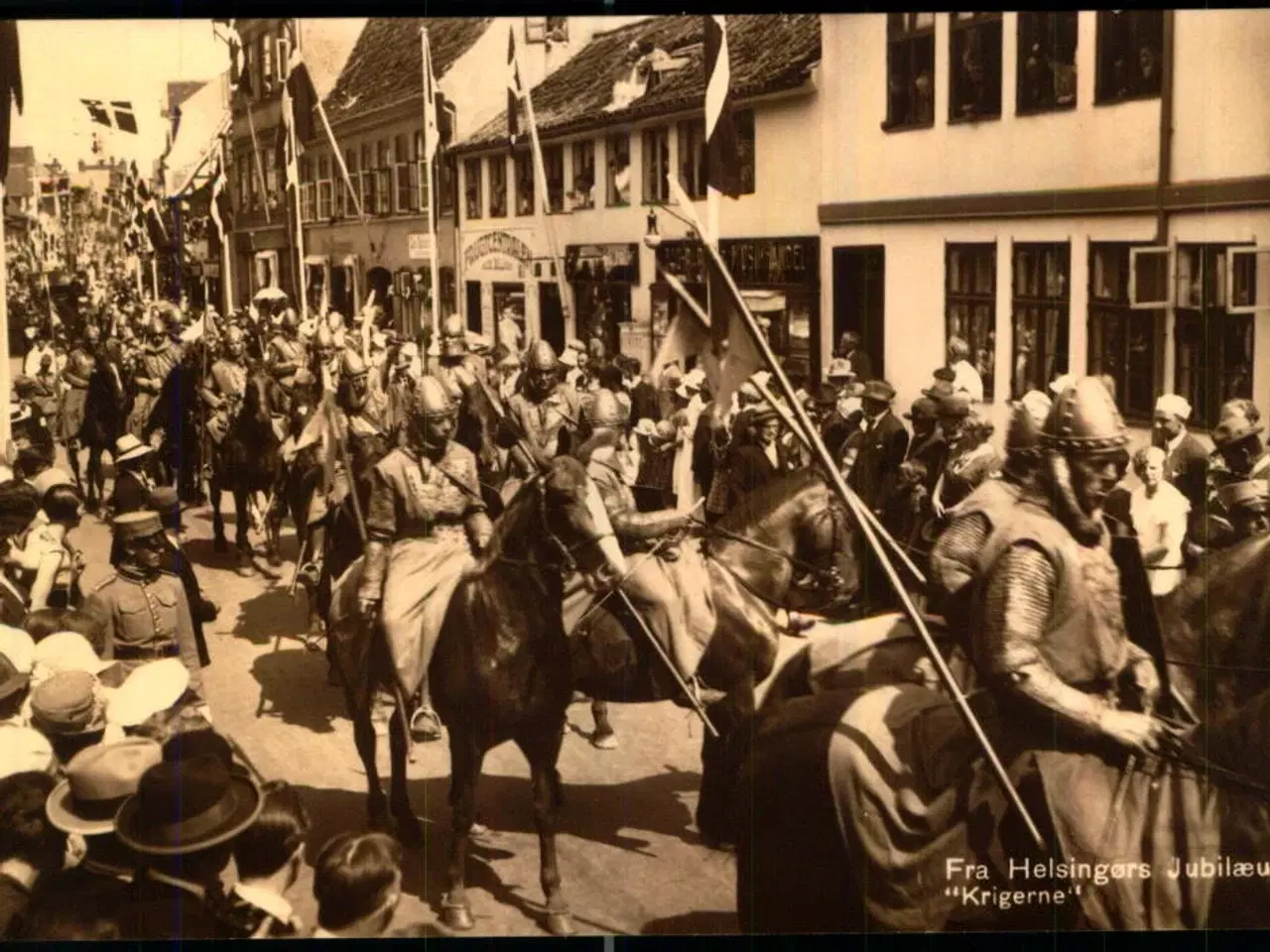 Billede 1 - Fra Helsingørs Jubilæum  "Krigerne" - Chr. Olsen 10 - Ubrugt