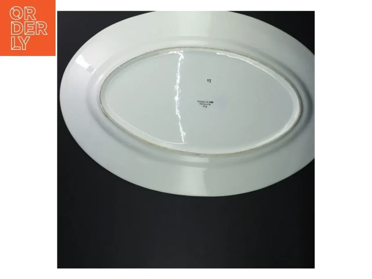 Billede 4 - Dekorativ oval keramikfad (str. 51 x 30 cm)