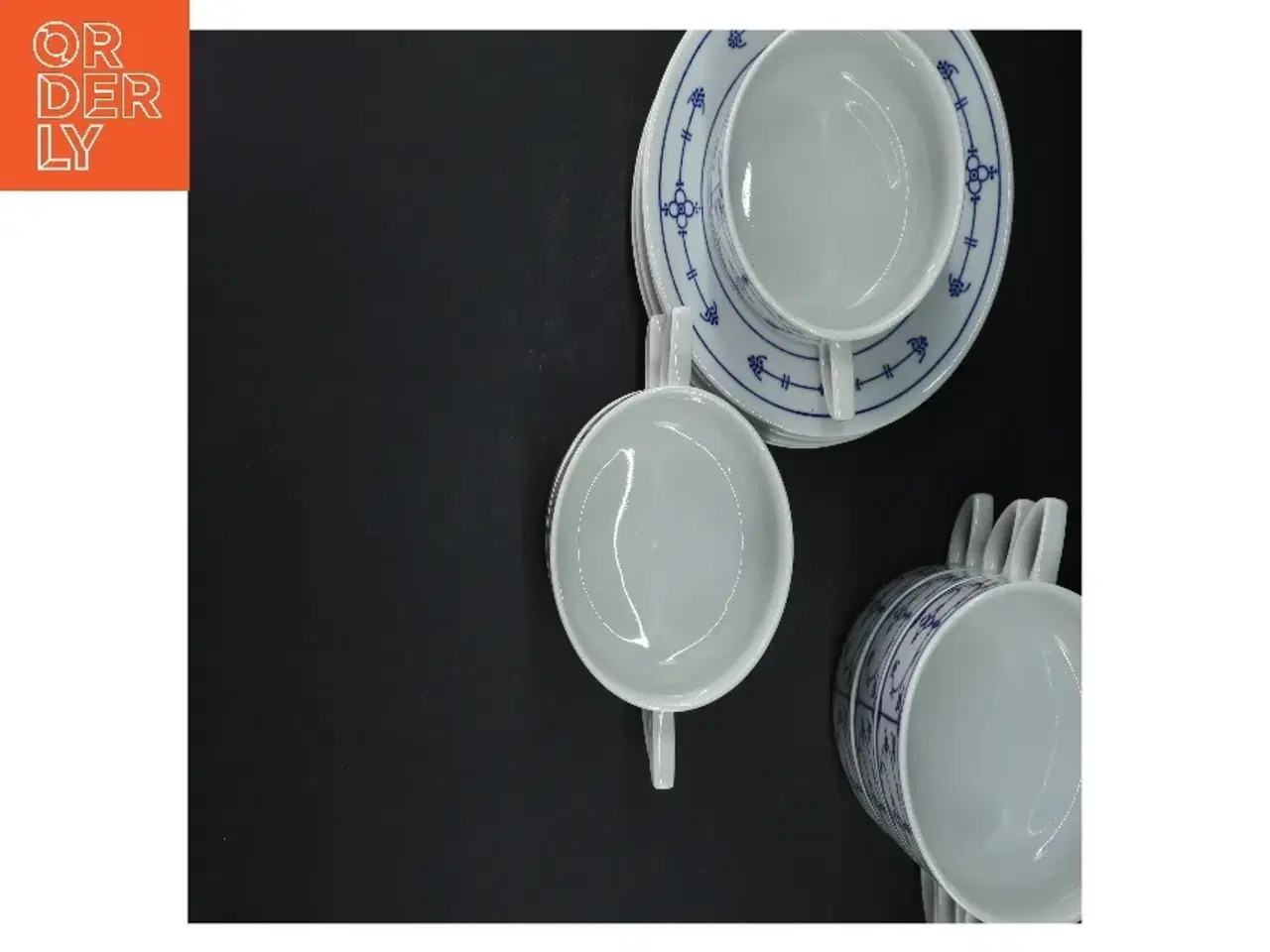 Billede 3 - Suppesæt med 6 skåle og tallerkener fra Jäger (str. 6 styk, ø 17,5 og 11 cm)
