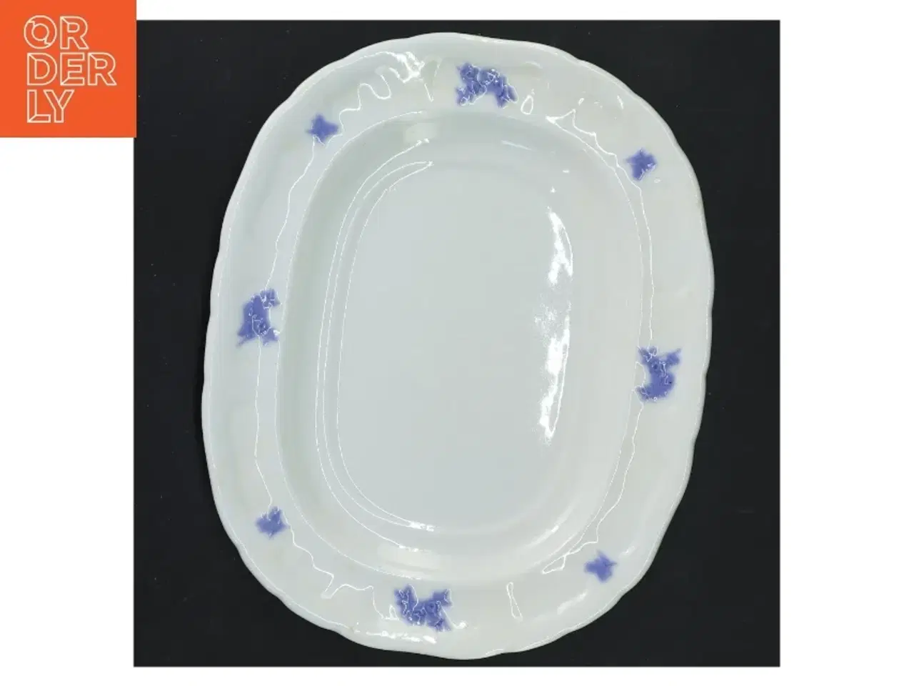 Billede 3 - Gustavberg Blå Blom fad (str. 22x18 cm)