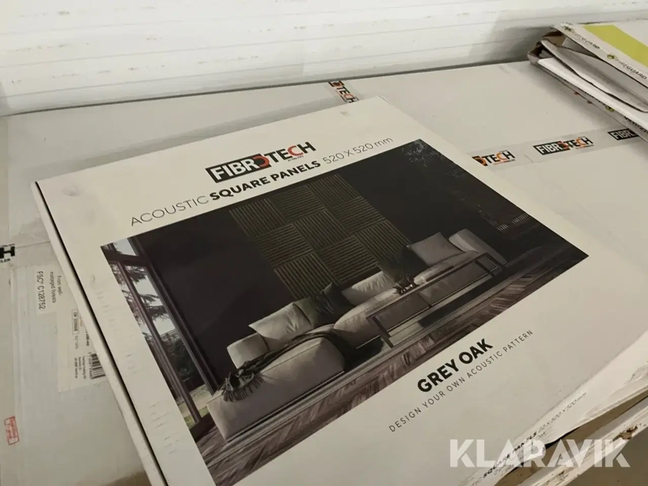 Billede 6 - Akustikpaneler Fibrotech Grey Oak 80 styk