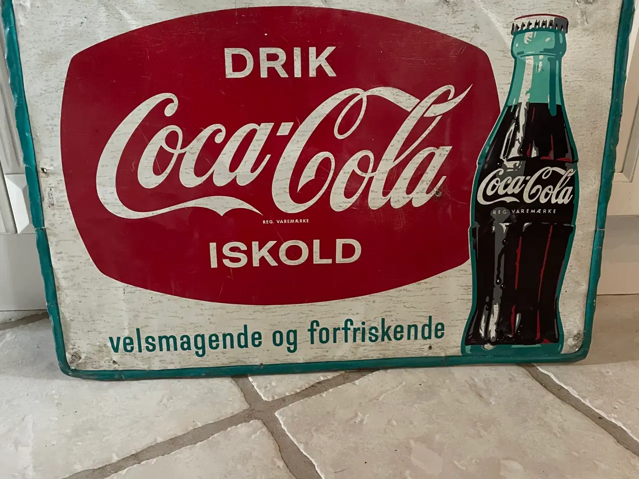 Billede 1 - Gl. Coca Cola reklameskilt