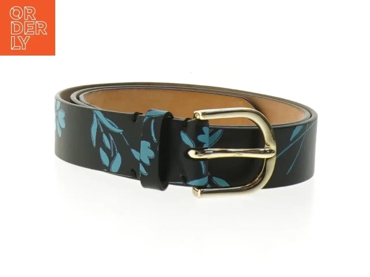 Billede 1 - Sorte bælte med blomstermønster fra Paul Smith (str. 102 cm)