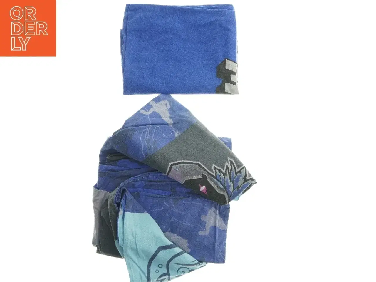 Billede 3 - Blåt sengetøjssæt fra Fortnite (str. 46x72 & 63x59 & 133x162 cm)