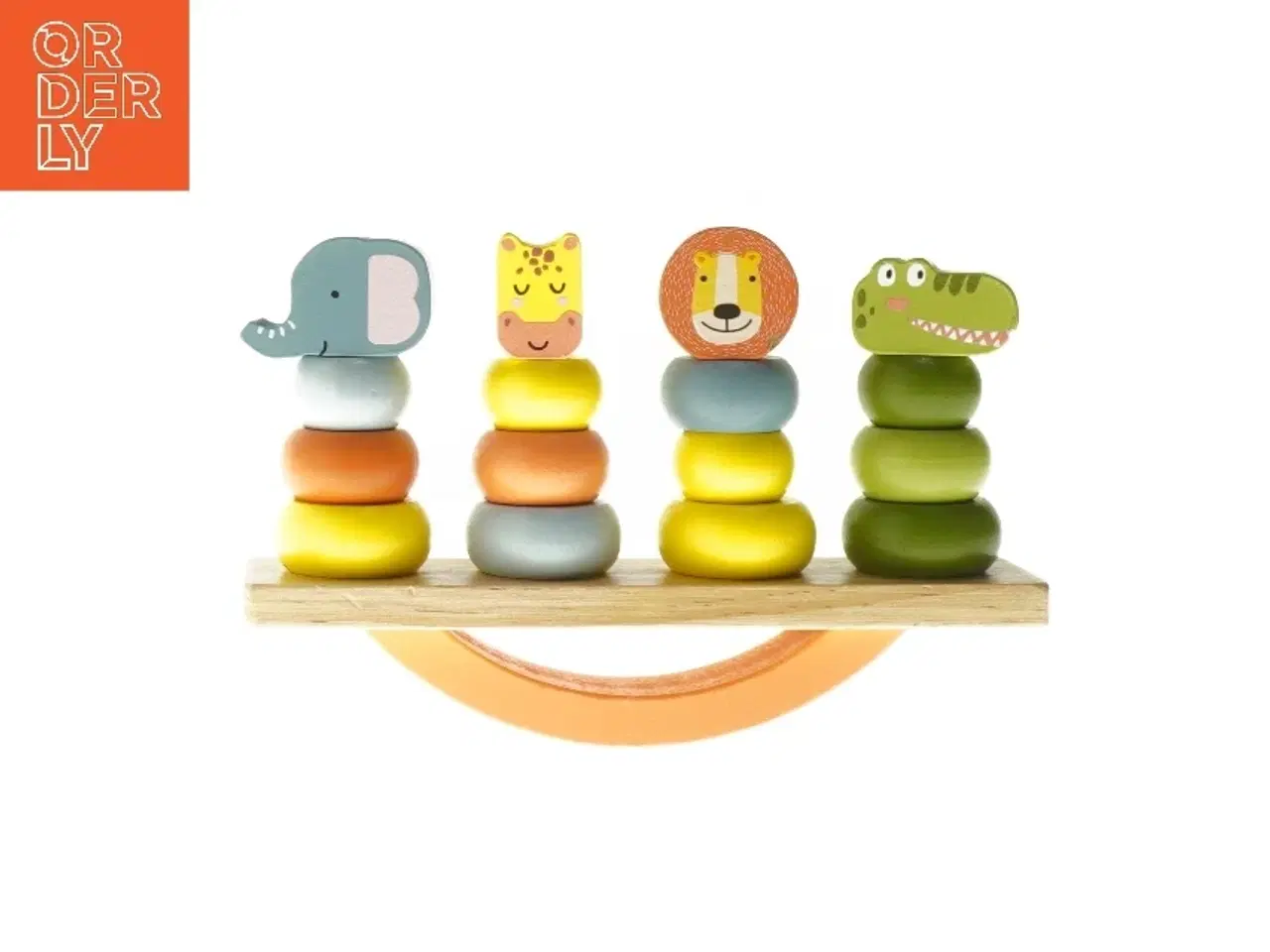 Billede 2 - Trælegetøj med dyrefigurer (str. 22x12 cm)