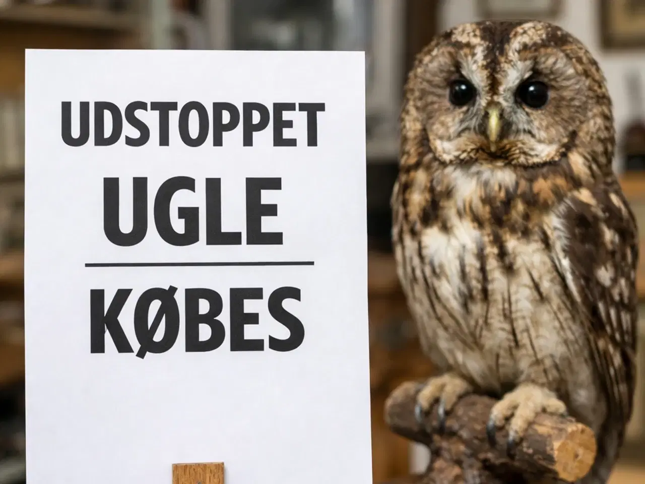 Billede 1 - Udstoppede ugle/ugler