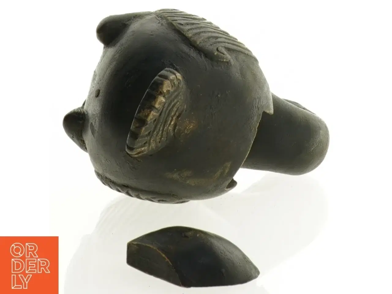 Billede 3 - Antik Træ Æske med låg i form som And (str. 10 x 15 cm)