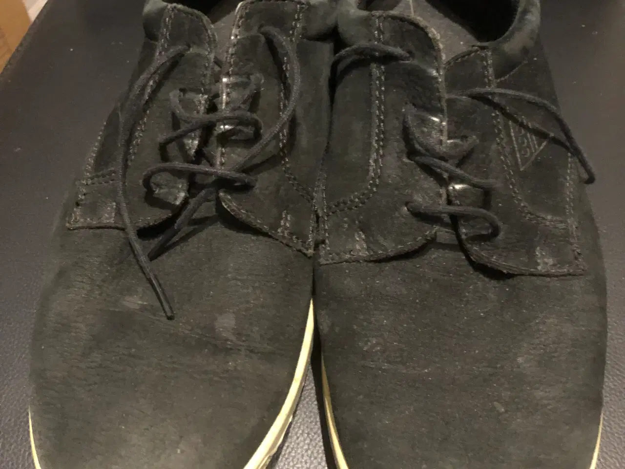 Billede 1 - Ecco sko med snørrebånd i mørk blå 