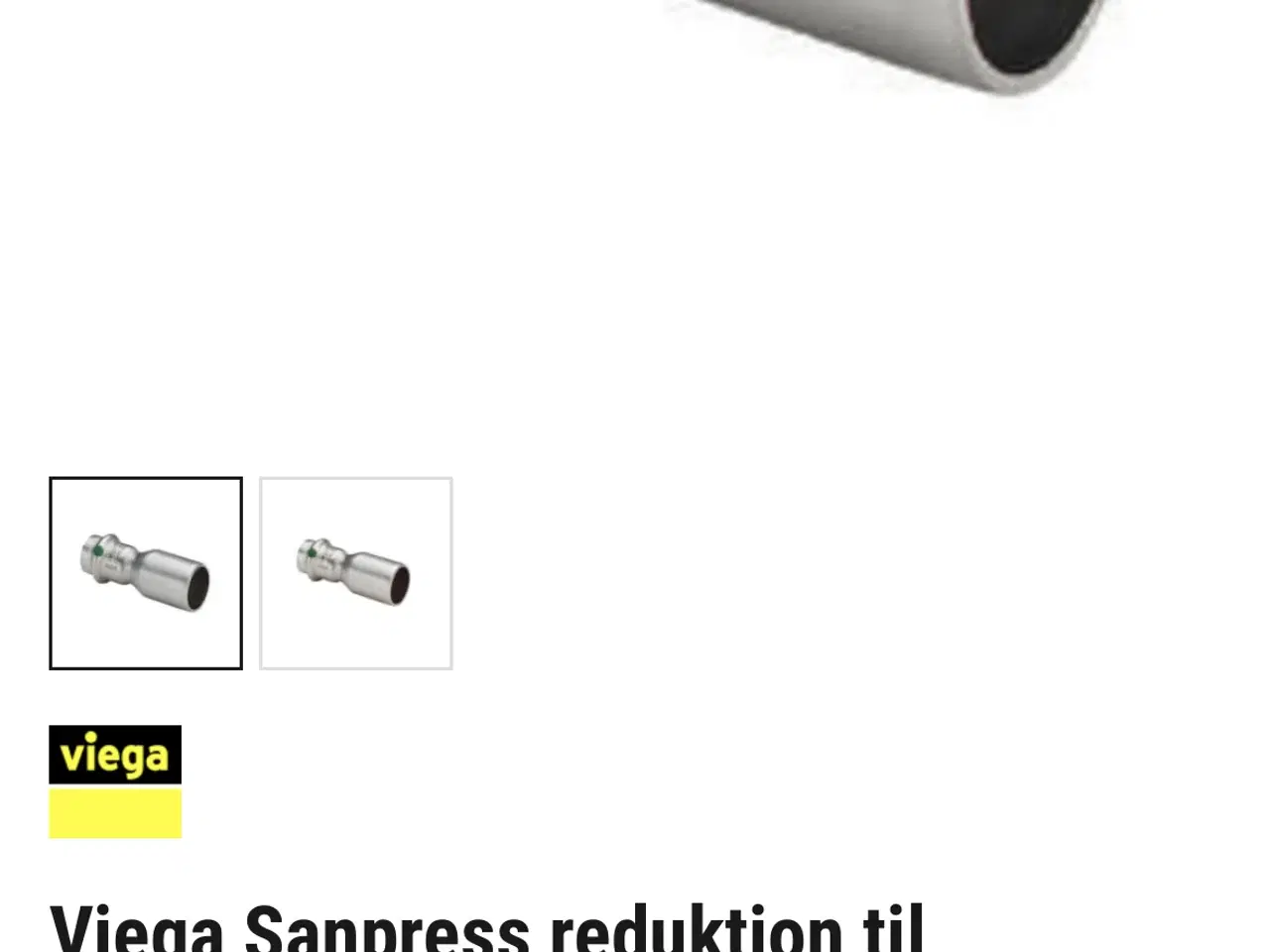 Billede 3 - Ny Viega Sanpress T-stykke Og reduktion