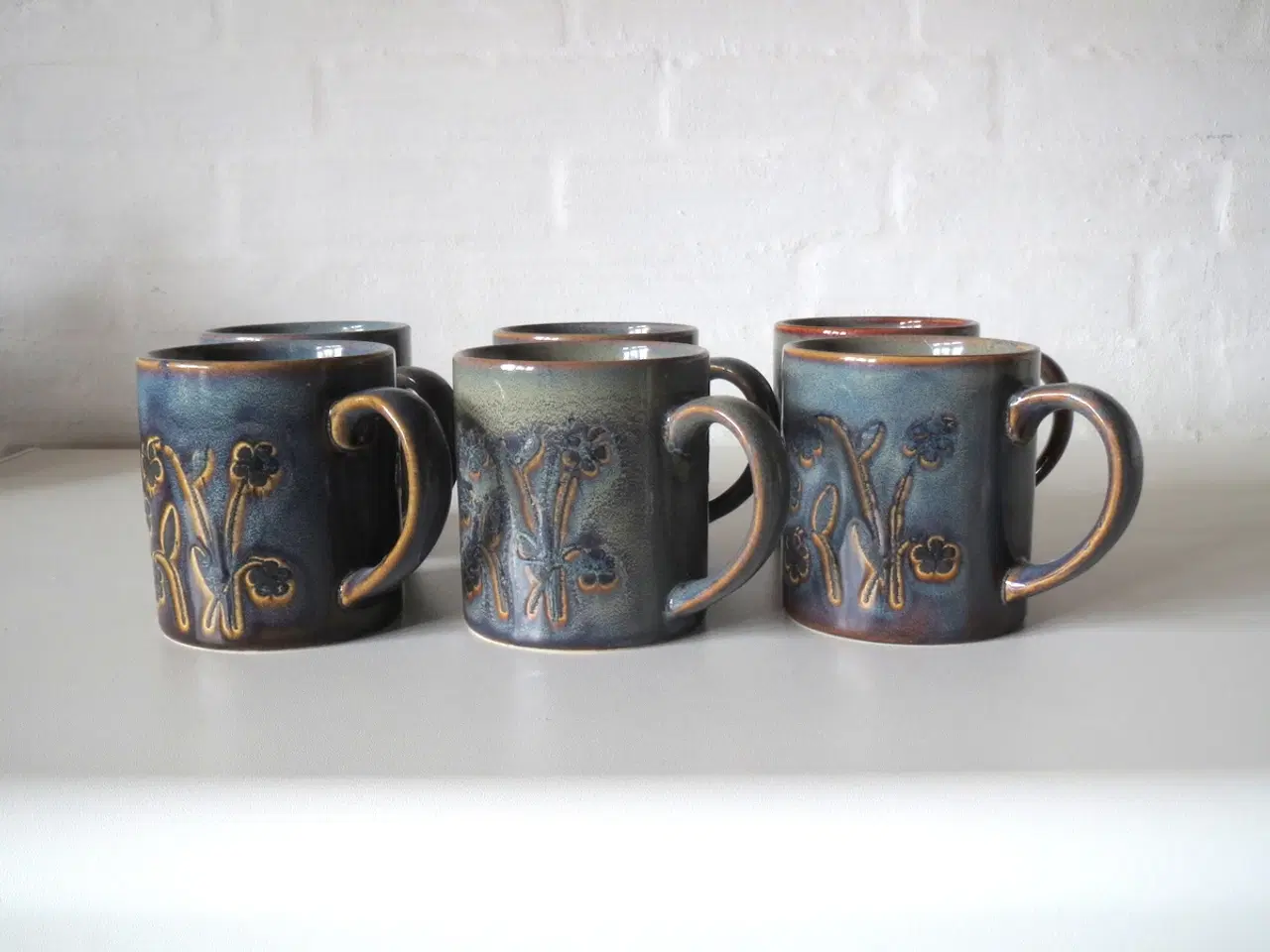 Billede 3 - Vintage keramikkrus, 6 stk.