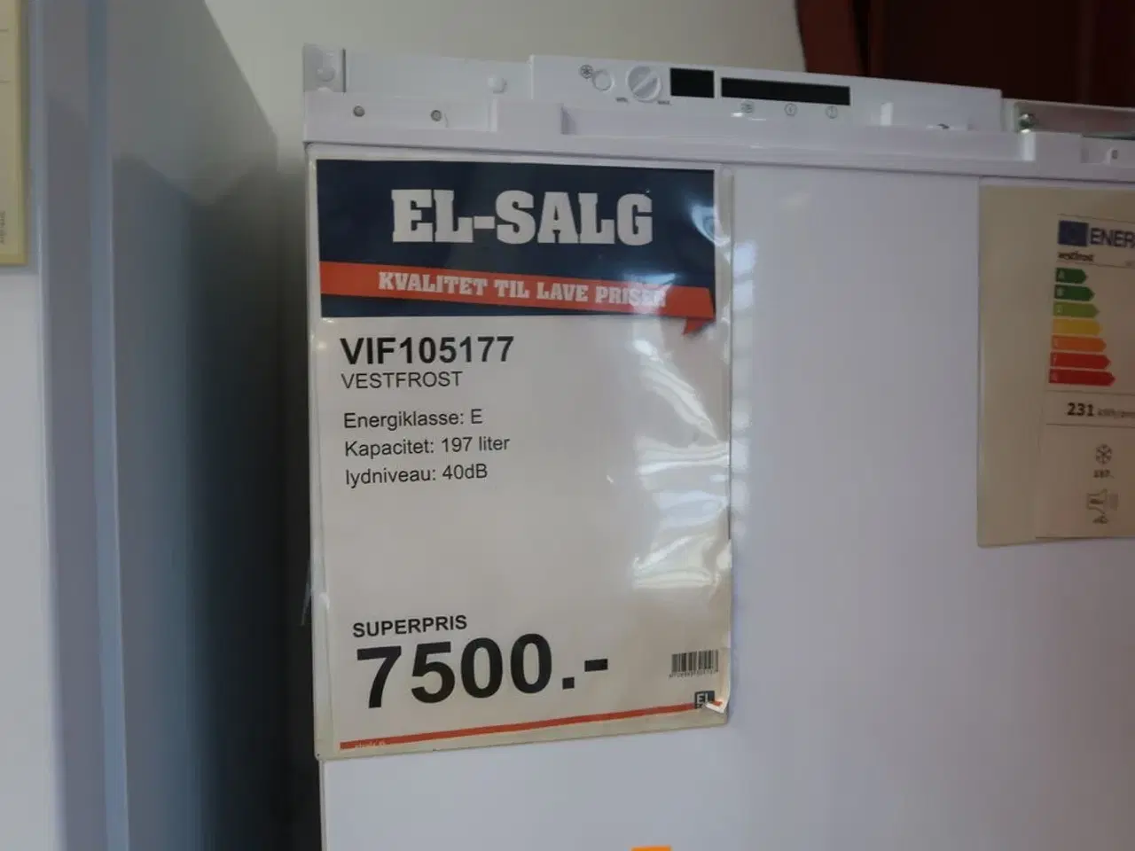Billede 2 - Fryseskab VESTFROST VIF105177