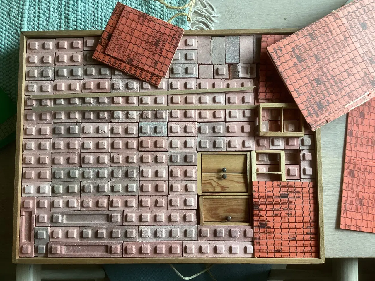 Billede 2 - Mini-mursten i rød tegl