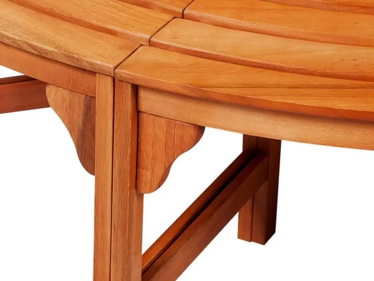 Billede 2 - Træbænk Ø 160 cm træ