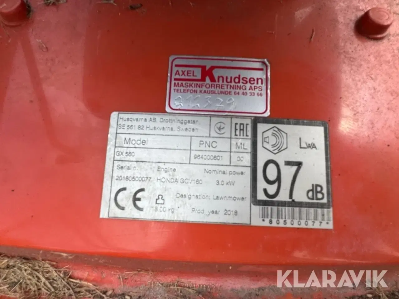 Billede 11 - Græsslåmaskine Husqvarna GX 560