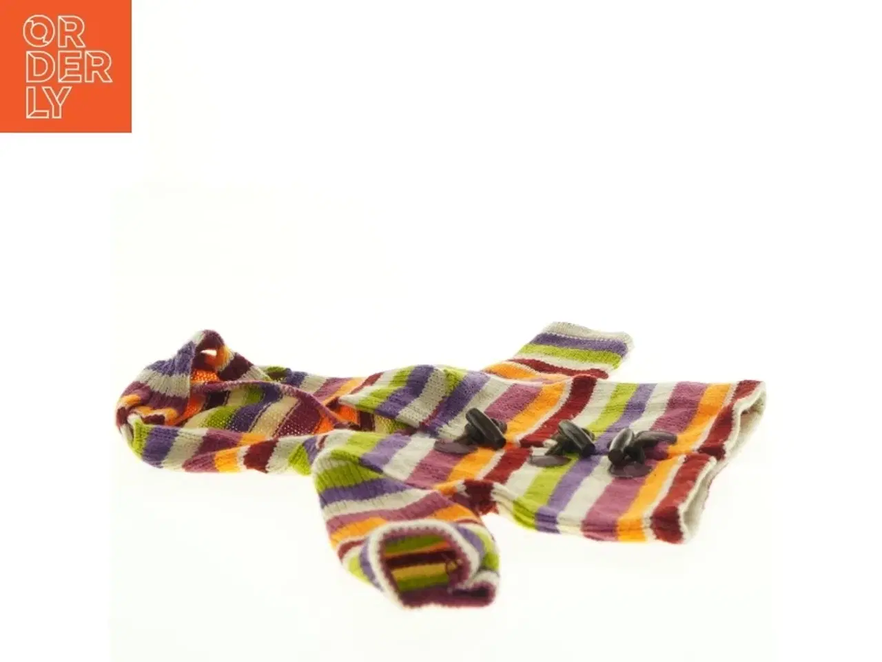 Billede 2 - Stribet bamse hoodie fra Build a Bear