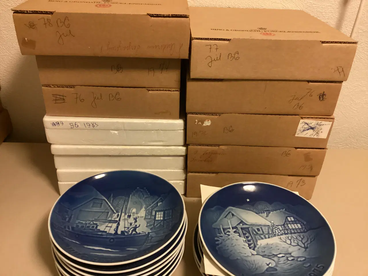 Billede 1 - 23 stk Bing & Grøndahl juleplatter