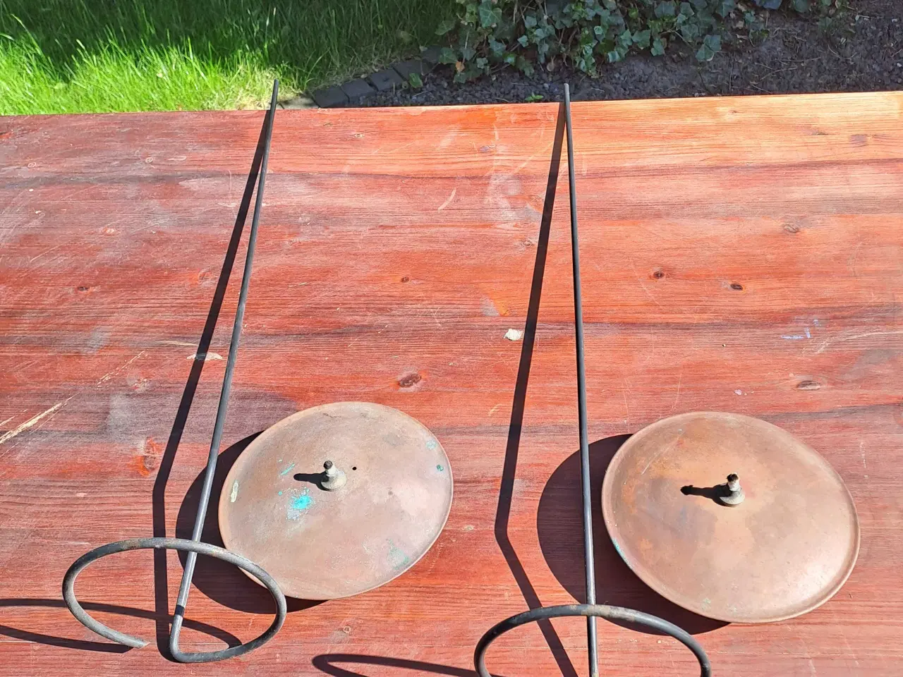 Billede 1 - Kobber olielamper m/stativ