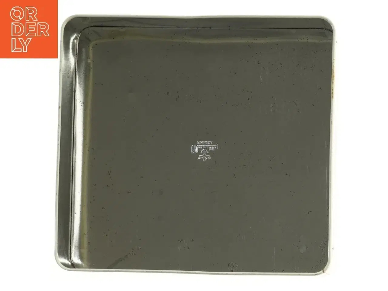 Billede 3 - Dekoreret metalæske fra Massilly (str. 22x23x7 cm)