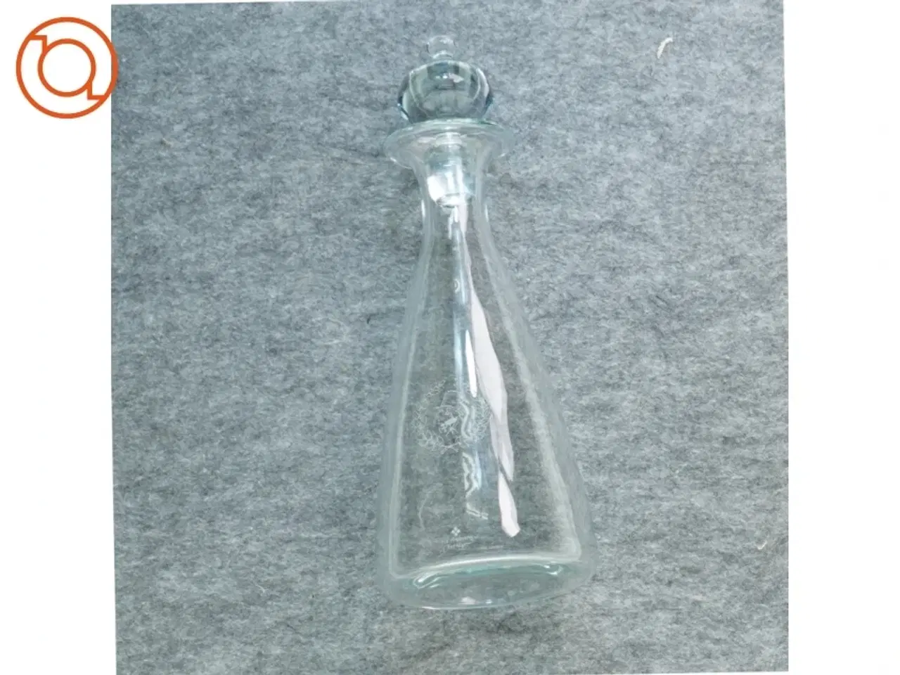 Billede 1 - Glas karaffel fra Holmegaard (str. 29 x 11 cm)