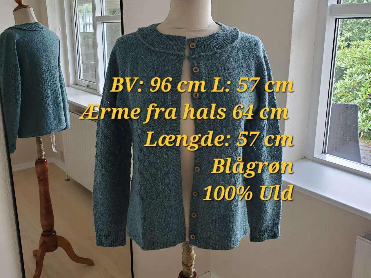 Billede 2 - Håndstrikket cardigan 