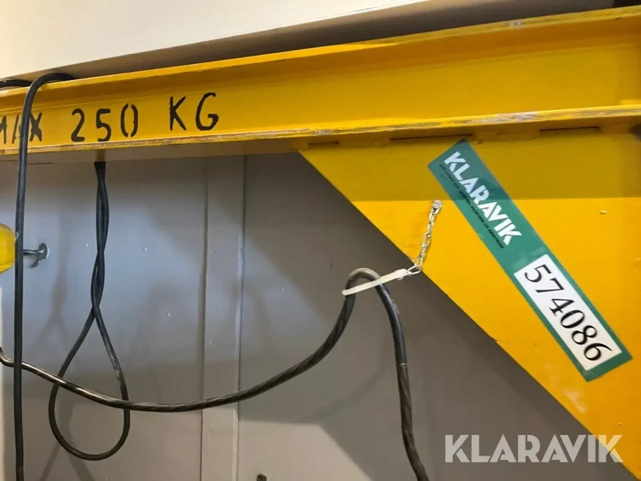Billede 3 - Kranarm og talje Vojens Tovværk 250kg