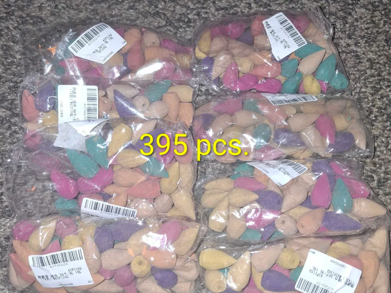 Billede 1 - Backflow røgelses cones - ass.dufte - ca 395 stk