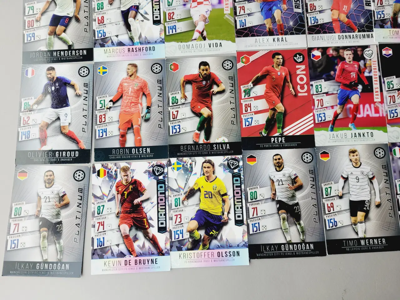 Billede 5 - ⭐️: Panini Adrenalyn XL fodboldkort – Samling på 5
