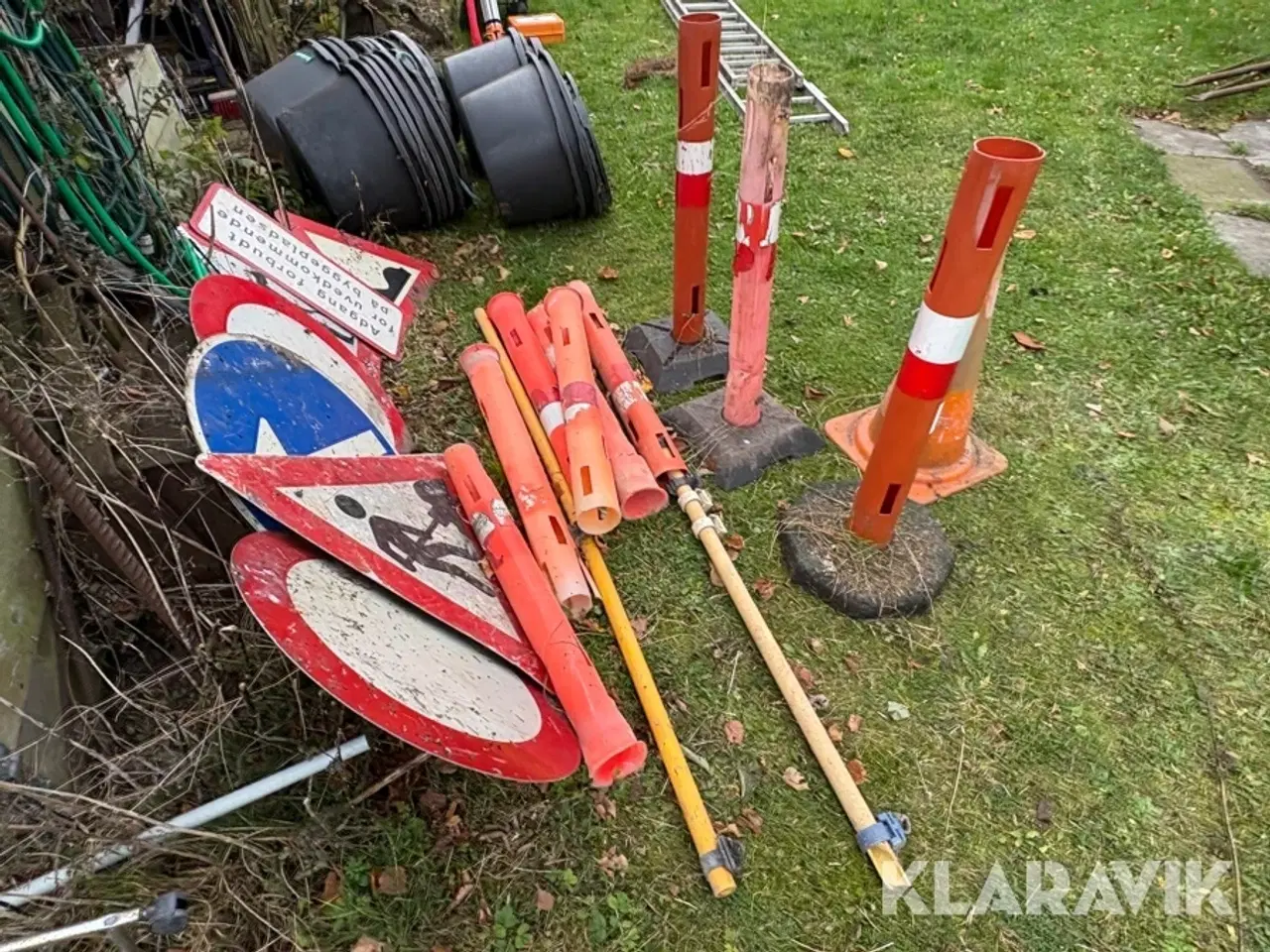 Billede 3 - Blandet trafik skilte og kegler