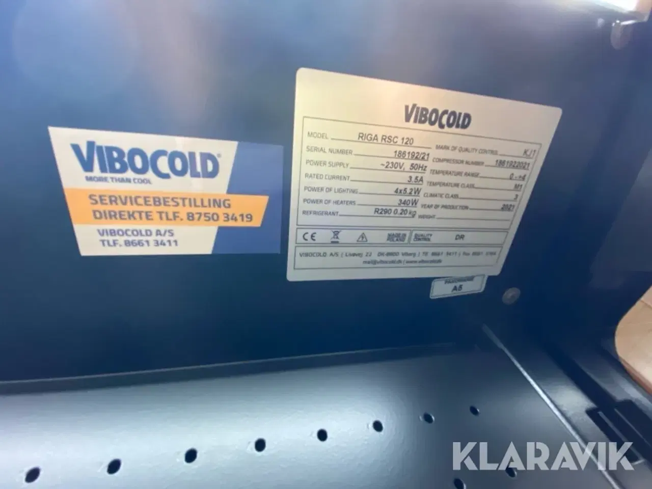 Billede 3 - Kølemontre Vibocold RIGA RSC 120