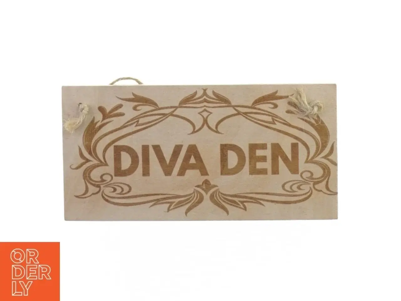 Billede 1 - Diva Den Dekoration Skilt Træ ophæng (str. 20 x 10 cm)