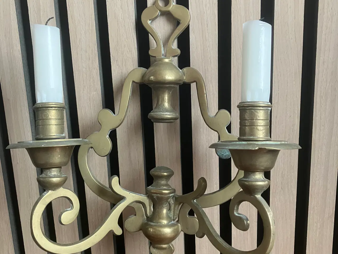 Billede 1 - Flot vægstage i messing
