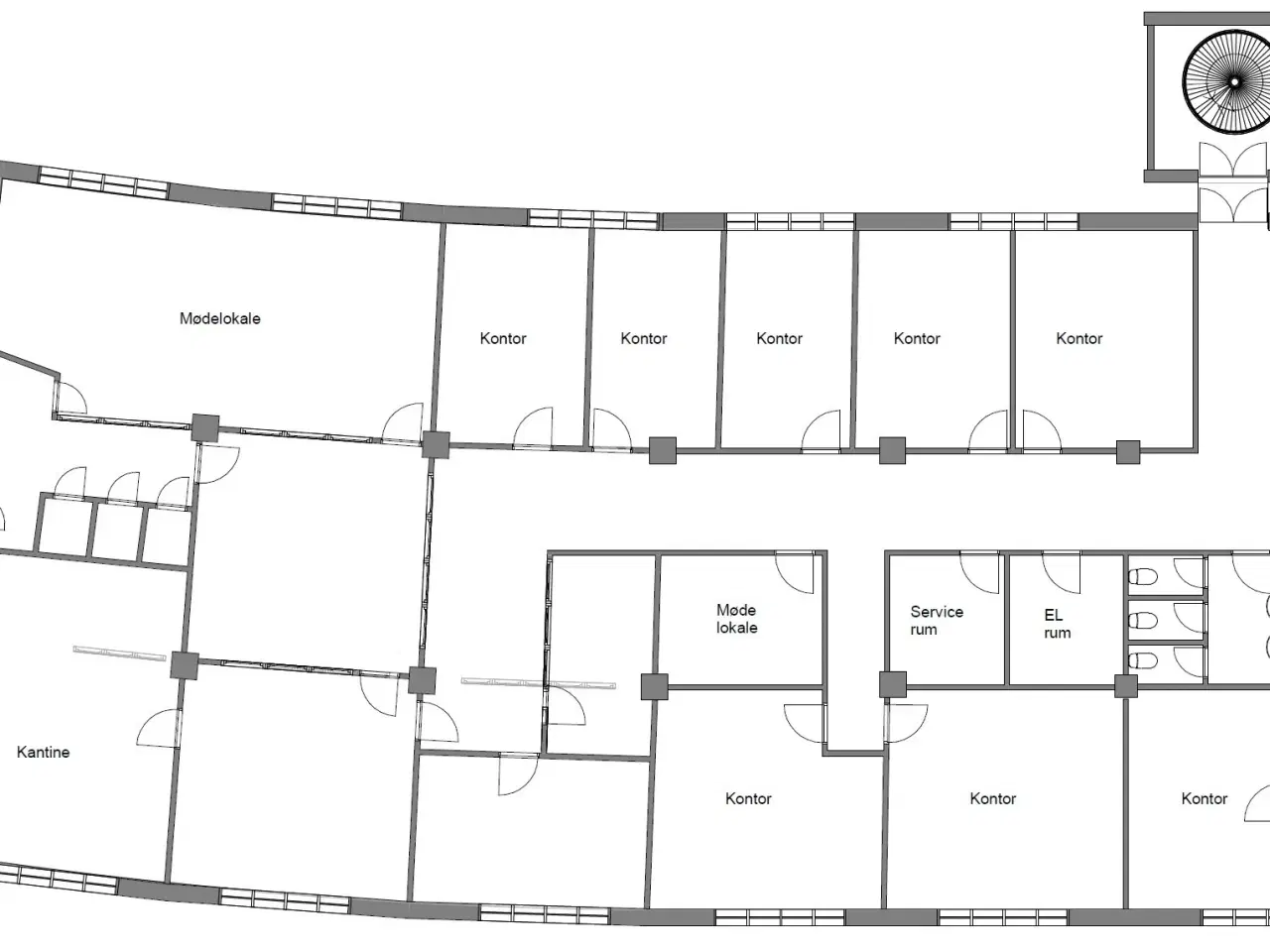 Billede 6 - 685 m2 kontor. som istandsættes i samråd med dig, hvis du er hurtig…