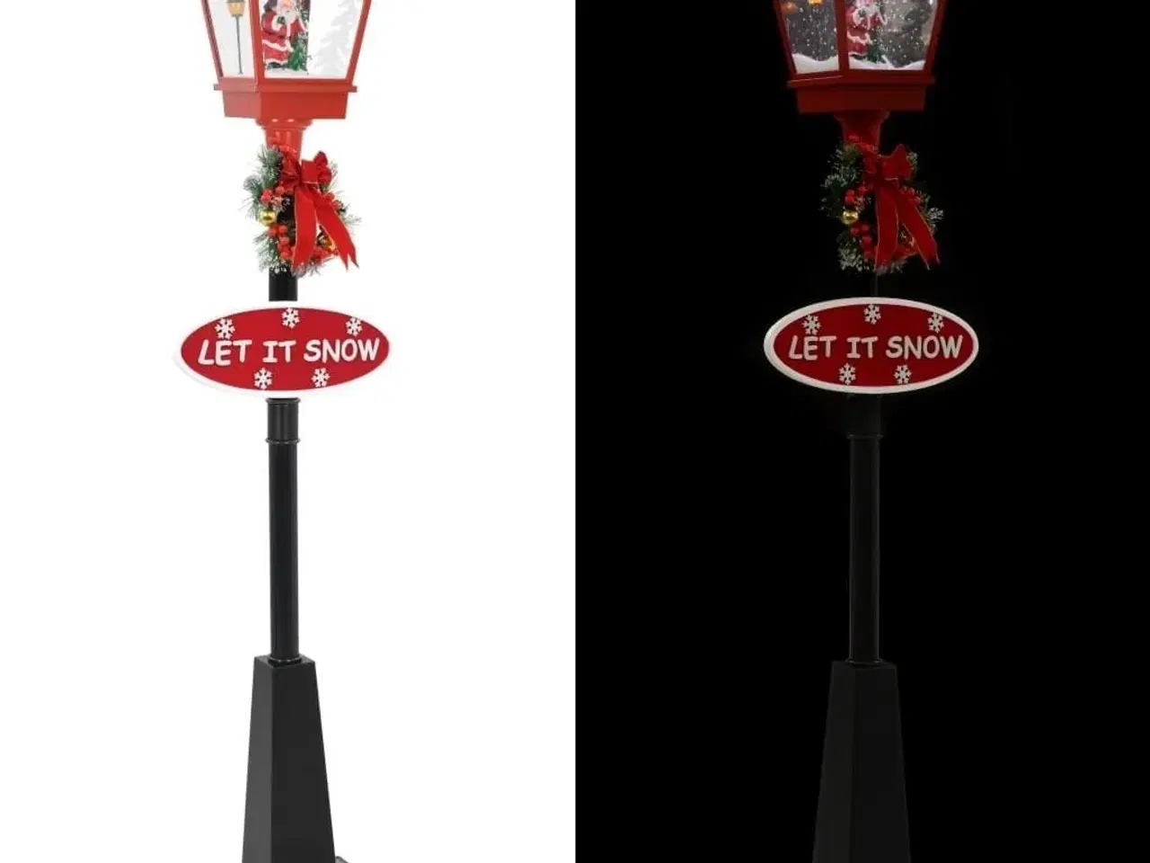 Billede 2 - Julegadelampe med julemand 180 cm LED