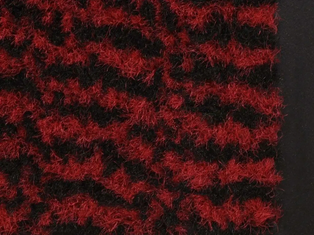 Billede 2 - Måtte med støvkontrol rektangulær tuftet 90 x 150 cm rød