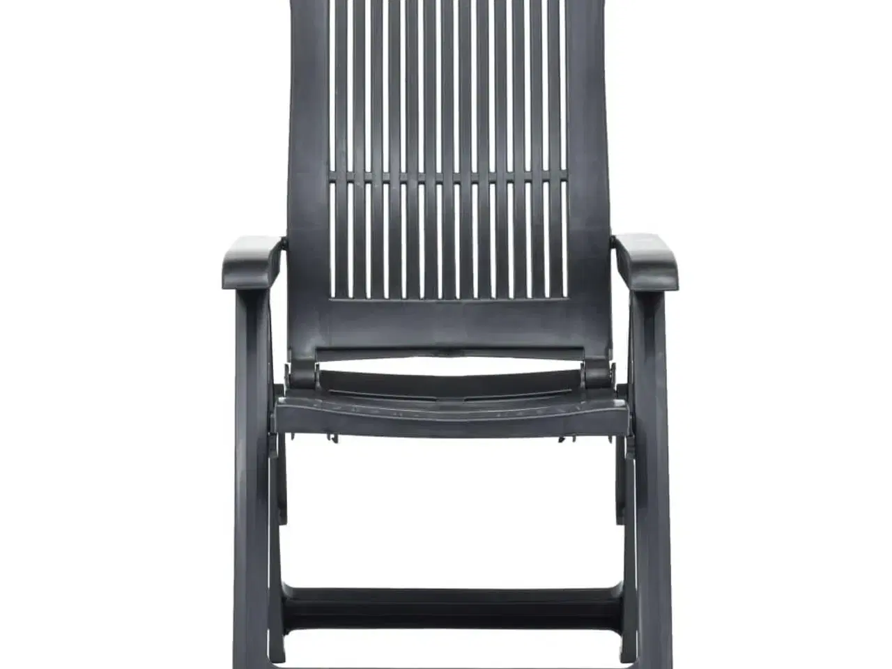 Billede 3 - Havelænestole 2 stk. plastik antracitgrå